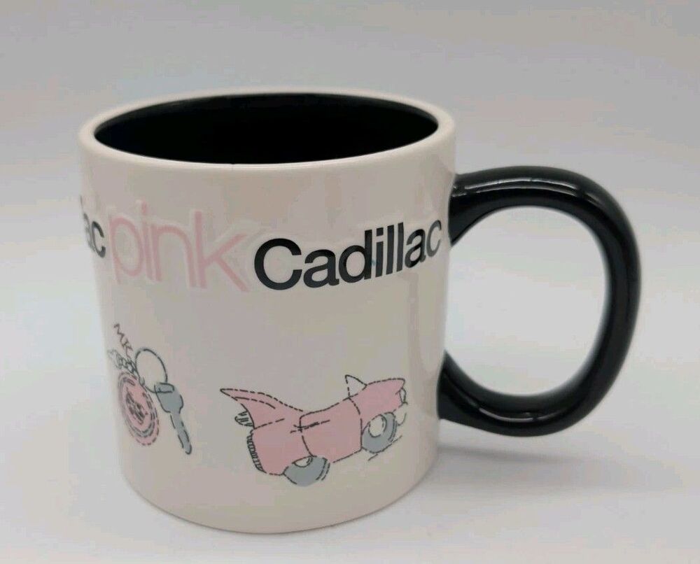 Mary Kay Pink Cadillac Mug Vintage Pink & White Coffee Tea Oversized